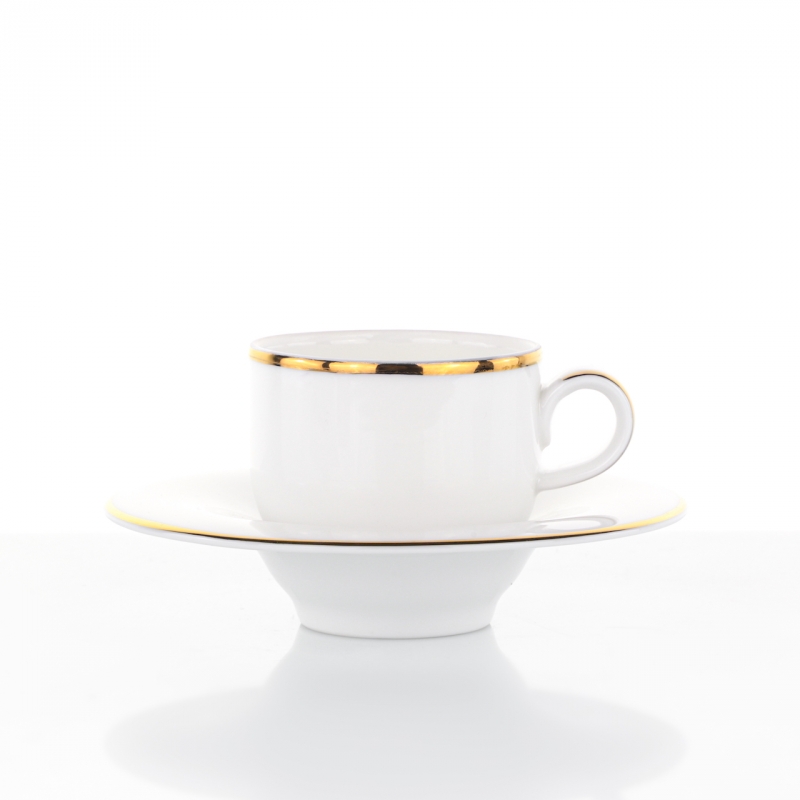 Servizio caffe con filo oro gold line